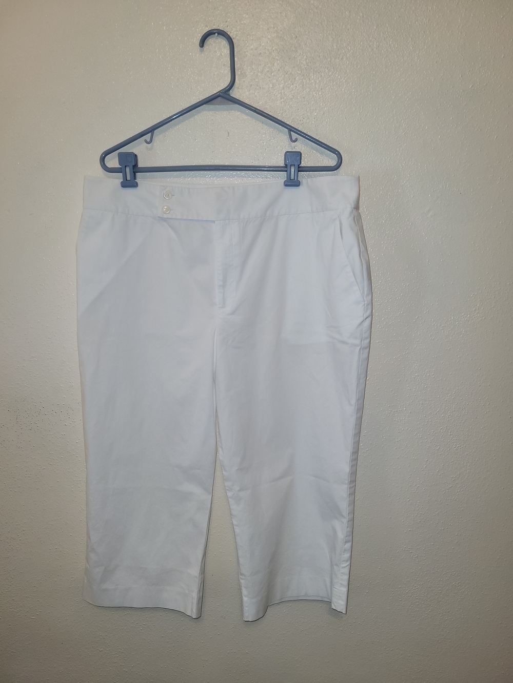 Lauren Ralph Lauren White Women's Crop Chinos